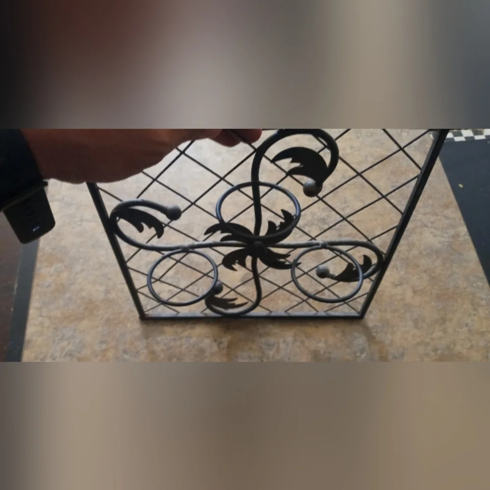 Black Wrought Iron Wall Decor Panel 10×10